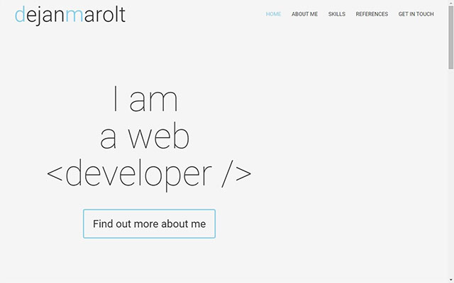 Predogled osebne spletne strani